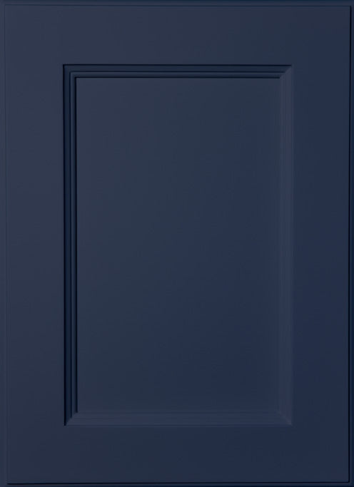 Blue Double Shaker cabinet door sample