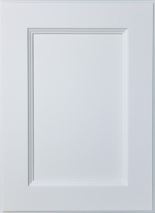 White Double Shaker cabinet door sample