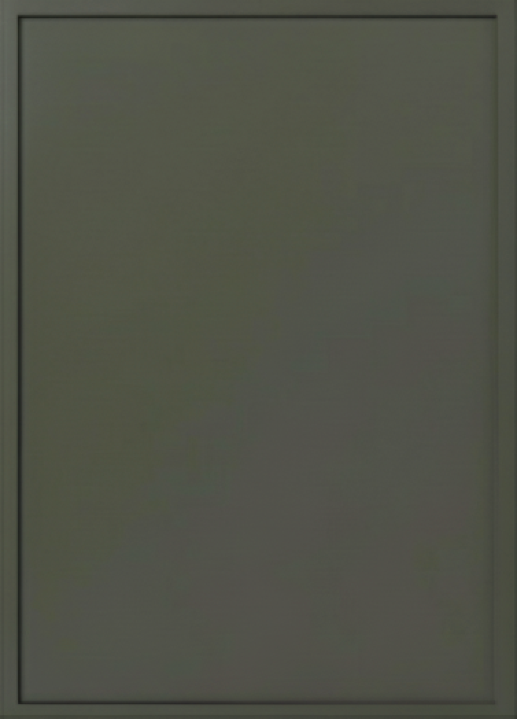 Green Slim Shaker cabinet door sample