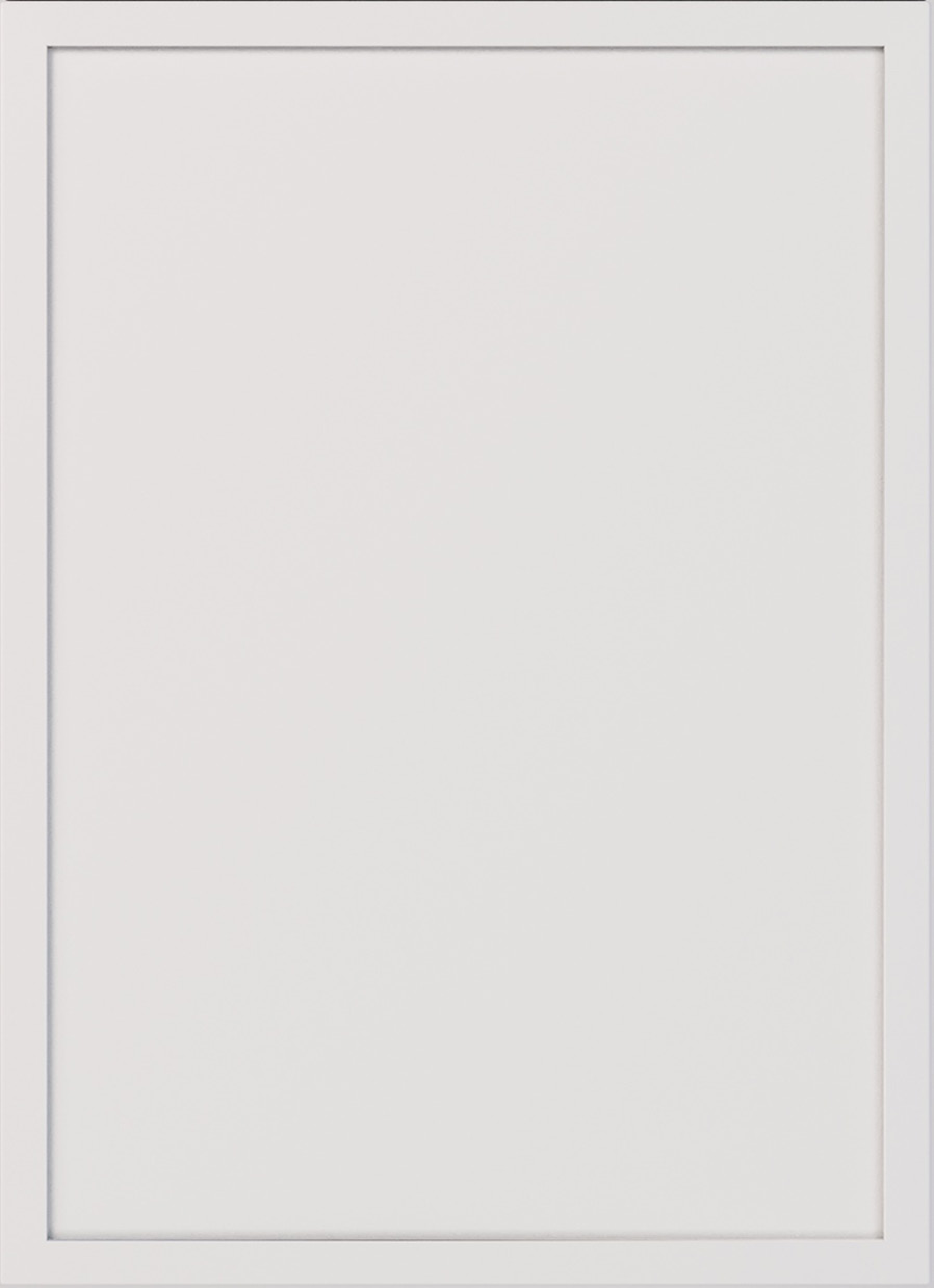 White Slim Shaker cabinet door sample